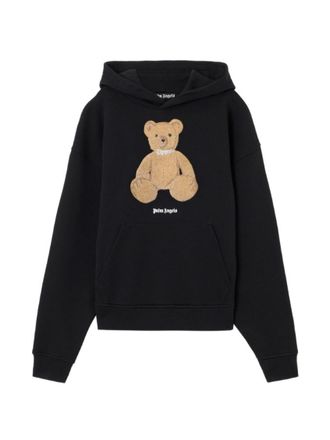 Palm Angels Black Graphic Hood Sweatshirt
