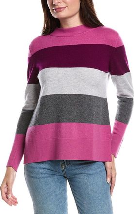 Forté Cashmere Wide Stripe Cashmere Pullover