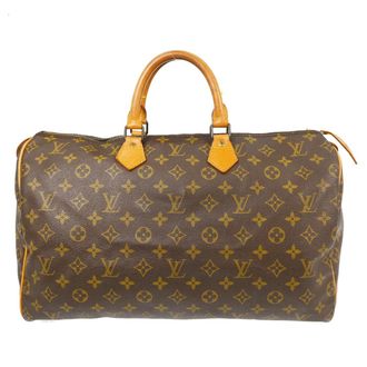 Louis Vuitton Speedy Monogram Canvas Brown Canvas Handbag (Pre-Owned)