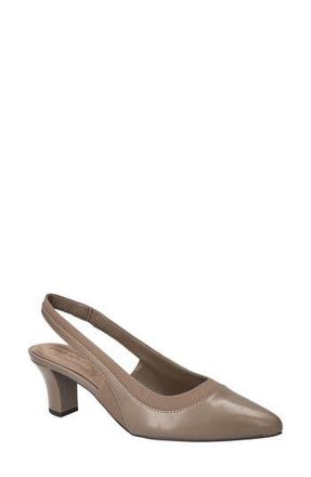 Easy Street Dessa Slingback Pointed Toe Pump in Taupe at Nordstrom Rack, Size 9.5