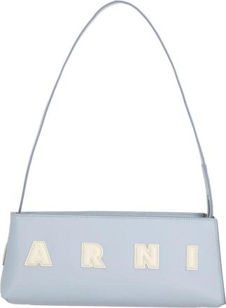 Marni Tassen, Dames, Blauw, ONE Size, Leer, Museo Baguette