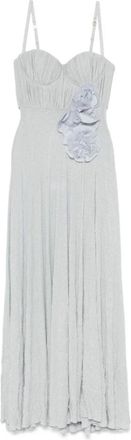 Elisabetta Franchi Kleedjes - Dames - Maxi kleedjes - Blauw - L - Kleedjes