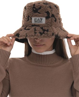 Emporio Armani Cappello pescatore Nero-marrone EA7 Donna