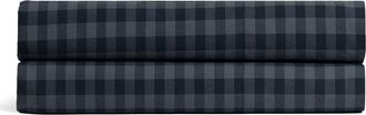 Parachute Brushed Cotton Fitted Sheet in Dusk Check at Nordstrom, Size Queen