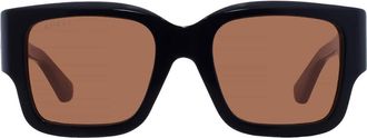 Gucci Brown Square Ladies Sunglasses GG1663S 004 52