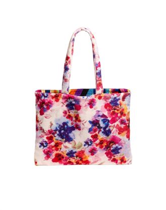 Johnny Was Womens Summer Days Terry Beach Tote Bag In Multi