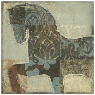 Artland Glasbild »Gemustertes Pferd I« Haustiere 1 Stk. tlg. in verschiedenen Grössen