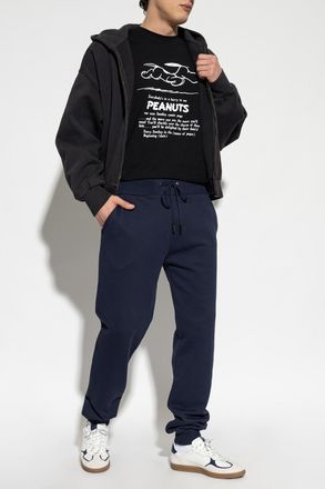 Iceberg T-shirt With Print, Mens, Black