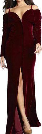 Jovani Womens Evening Dress In Burgundy