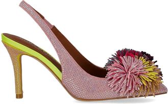 Kurt Geiger D&Eacute;COLLET&Eacute; SLINGBACK POM POM ROSA KURT GEIGER
