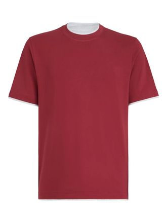 Brunello Cucinelli T-shirt girocollo - Rosso