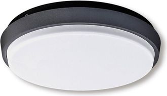 Näve Naeve MIO Plafón LED redondo de 18 cm antracita 3000K IP54