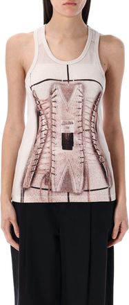 Jean Paul Gaultier Trompe Loil Corset Tank Top