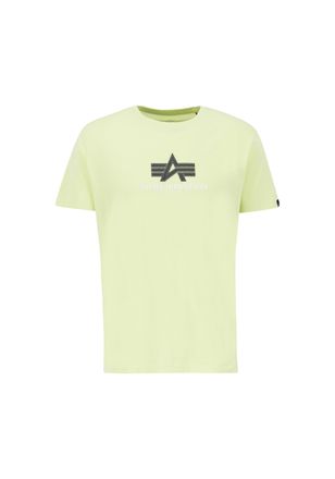 Alpha Industries T-Shirt ALPHA INDUSTRIES Basic T-Shirt BL Rubber, Herren, Gr. XXL, gr&uuml;n (arctic lime), Obermaterial: 90% Baumwolle, 10% Polyester, Shirts T-Shirt