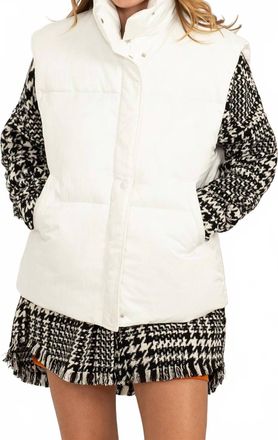 HYFVE Puffer Vest In Snow White