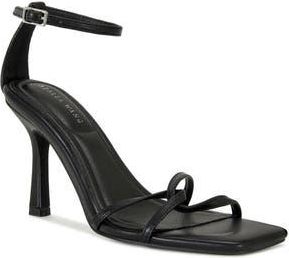Azalea Wang Calsite Ankle Strap Sandal in Black at Nordstrom Rack, Size 6.5