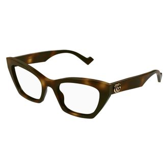 Gucci Gg1334O Optisch Montuur - unisex - Accessoires - Bruin - Maat: 52 MM