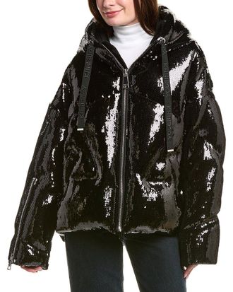 Khrisjoy Khrisjoy Khris Scale Sequin Puffer Jacket