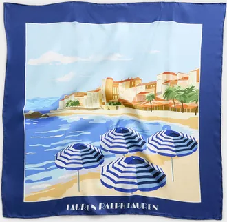 Lauren Ralph Lauren Womens Pure silk beach day scarf
