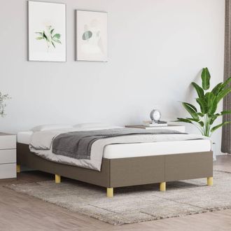 vidaXL Estructura De Cama Sin Colch&oacute;n Tela Gris Taupe 120x200 Cm Vidaxl