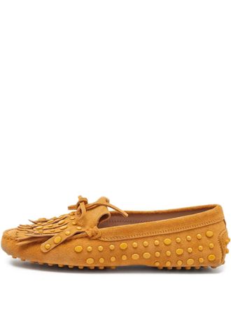 Tod's Su&egrave;de loafers - Geel