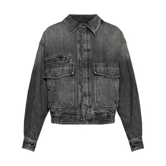 Versace Denim Blouson - male - Versace - Denim Jackets - Gray - XL - Jackets