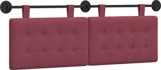 vidaXL Cabecero Colgante Rojo Vino Tela Vidaxl