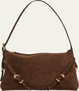 Givenchy Mini Voyou Suede Shoulder Bag
