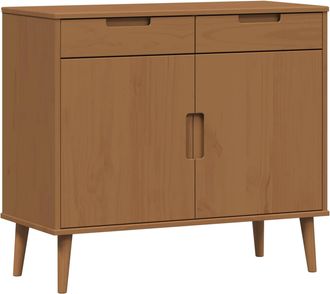 vidaXL Aparador Molde Caramelo 90 X 40 X 80 Cm Vidaxl