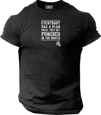 Generic Ali T Shirt Gym Clothing Bodybuilding Training Workout Exercise Boxing MMA Punch Quote Gymwear Top (UK, Alpha, XL, Regular, Regular, Charcoal)