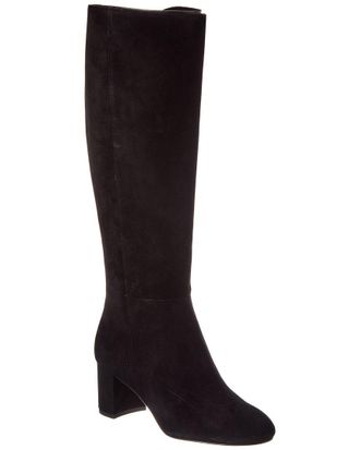 Stuart Weitzman Celina Zip Suede Knee-High Boot