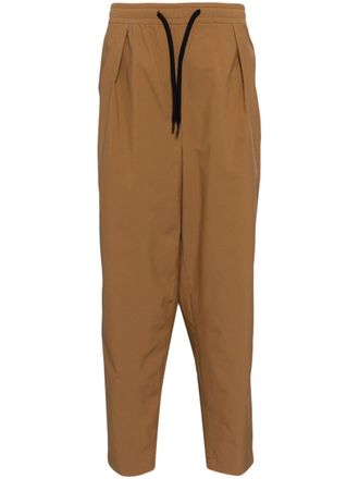Yoshiokubo tapered-leg track pants - Brown