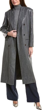 Brunello Cucinelli Wool & Silk-Blend Trench Coat