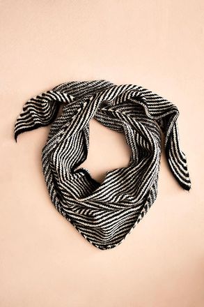 Terrain Striped Triangle Scarf