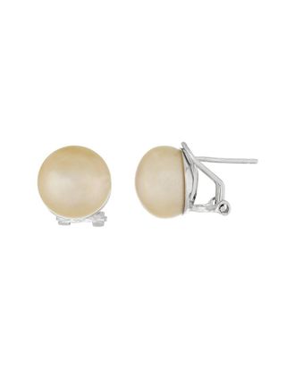 Splendid Pearls Vermeil 11-12Mm Pearl Earrings