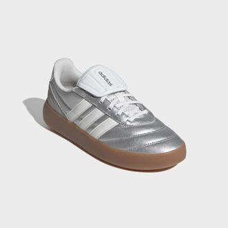 adidas Sneaker ADIDAS SPORTSWEAR BARREDA MUNDIAL, Damen, Gr. 38,5, silber metallic, core wei&szlig;, iron metallic, Leder, Schuhe Sneaker