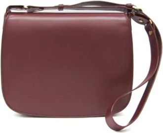 Cartier Tweedehands leren schoudertassen - Dames - Vintage Schoudertas - Rood - ONE Size - Leer - Vintage