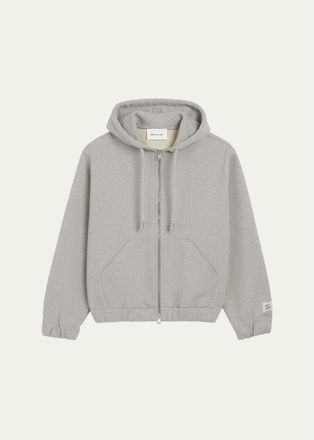 Ami Mens Heavyweight Cotton Zip Hoodie