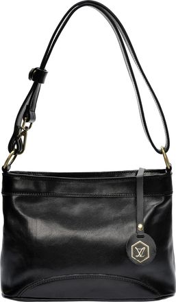 Luisa Vannini Zwart Rundleer Tas