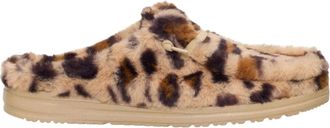 Hey Dude Schoenen, Dames, Veelkleurig, 41 EU, Wendy Slipper Leo Fur