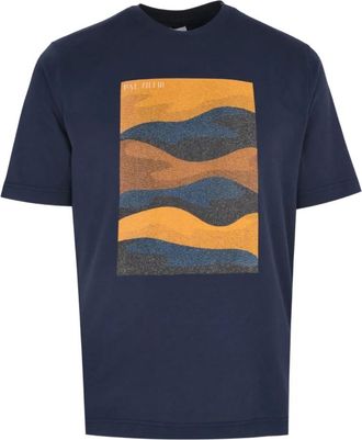 Pal Zileri T-shirt con stampa - - Tops - Uomo - Blu - L
