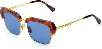 Marni Three Gorges Green PHD Mens Sunglasses Tortoiseshell Size 55