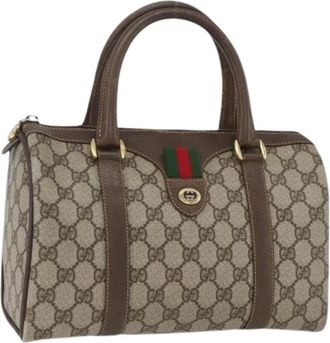 Gucci Pre-owned Handbags, female, Beige, Size: ONE SIZE Pre-owned Plastic Handbag