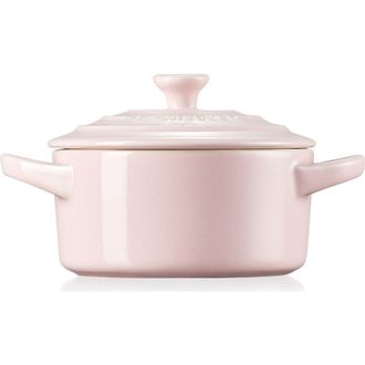 LE CREUSET Mini Round Stoneware Baking Dish in Chiffon Pink at Nordstrom, Size 8 Oz