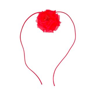 Max Mara Hair Accessories, female, Red, Size: ONE SIZE Mxario Floral Appliqu&eacute; Brooch