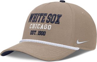 Nike Chicago White Sox Rise Nike Mens MLB Adjustable Hat in Brown | NB450CS4RX-83Y