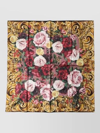 Dolce & Gabbana silk floral-print square scarf