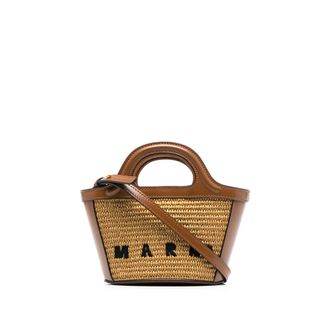 Marni Tropicalia Logo-embroidered Tote Bag