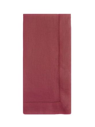 Anaya with Love Linen Hemstitch Napkin Set in Rustic Red at Nordstrom