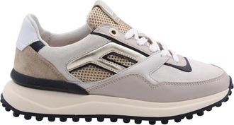 Floris Van Bommel Schoenen, Dames, Beige, 38 1/2 EU, Leer, Casual Sneaker Farciennes